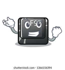 Successful F9 button installed on cartoon keyboard