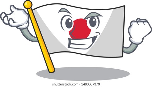 Successful flag Japan isolated with the character