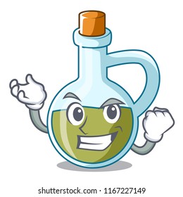 Successful glass bottle premium olive oil character