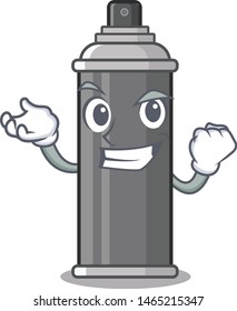 Successful hair spray in the cartoon shape