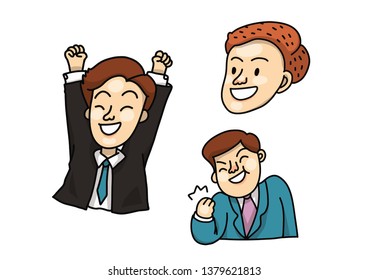 Successful Happy man
