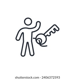 icono con éxito. vector.Curso editable.Signo de estilo lineal para uso de diseño web,logotipo.Ilustración de símbolo.