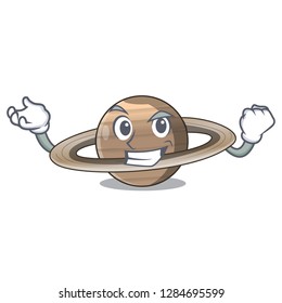 Successful image of planet saturn in character