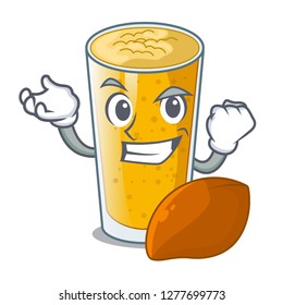 Successful lassi mango in a cartoon bottle