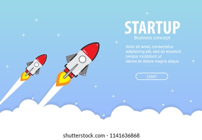 Successful launch,  Launch a new product, Startup concept