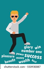 successful man get on top