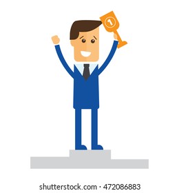 Successful manager or businessman vector eps 10