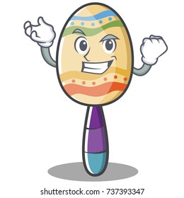 Successful maracas character cartoon style