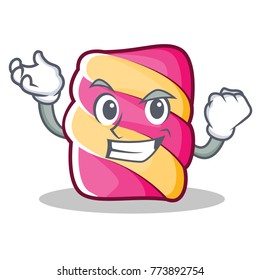 Successful marshmallow character cartoon style