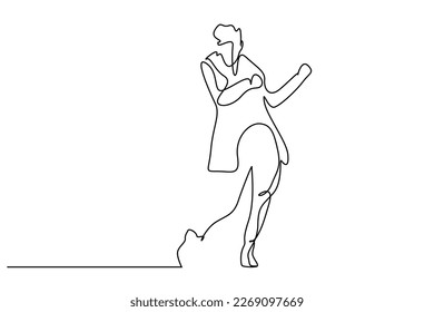 successful mature business woman dancing rejoicing