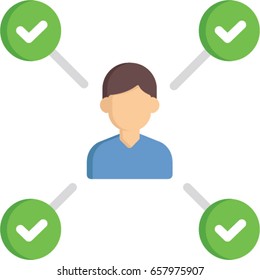 Successful men infographic illustrated