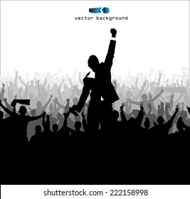 Successful men. Poster from training.