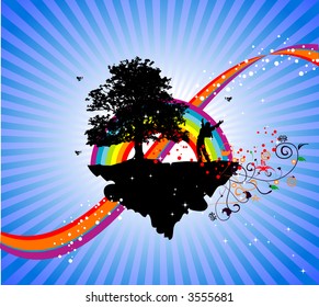 successful my world over the rainbow design