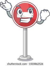 Successful no entry on cartoon side of road