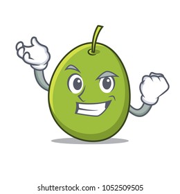 Successful olive character cartoon style
