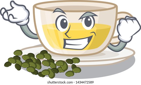Successful oolong tea isolated in the mascot