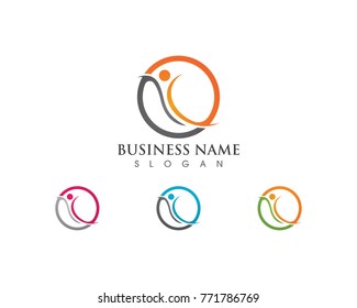 successful people logos Template 