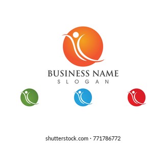 successful people logos Template 