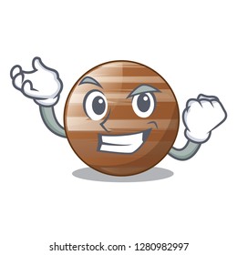 Successful planet ray jupiter above sky cartoon