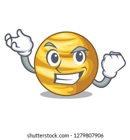 Successful planet ray venus above sky cartoon