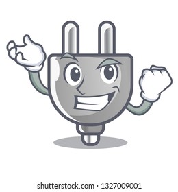 Successful power plug in the character shape