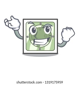 Successful power socket attached the mascot wall