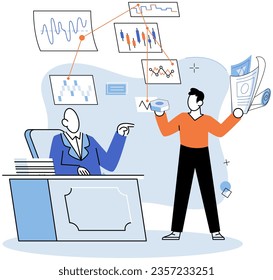 Successful project launch. Vector illustration. Project launch startup, initial step into world filled with opportunities A development project idea, fertile seed ready to germinate Project launch