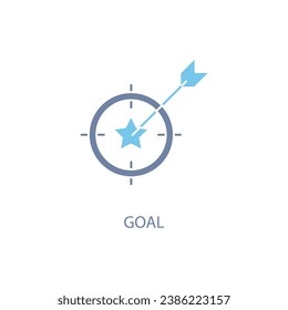 Successful shoot concept line icon. Simple element illustration. Successful shoot concept outline symbol design.