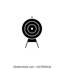 Successful shoot, darts target aim icon. Simple glyph vector of Amusement set for UI and UX, website or mobile application