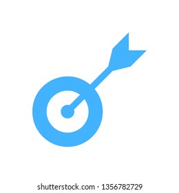 Successful shoot - Darts target aim icon - Goal sign