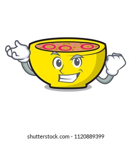 Successful soup union character cartoon