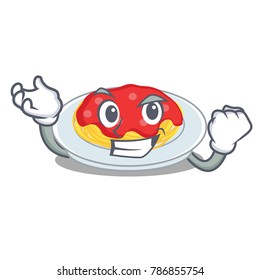 Successful spaghetti character cartoon style