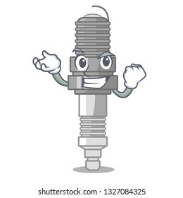 Successful spark plug in a cartoon box