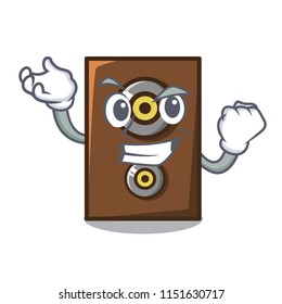 Successful speaker character cartoon style
