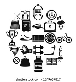 Successful start icons set. Simple set of 25 successful start vector icons for web isolated on white background