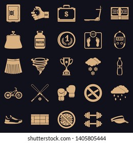 Successful start icons set. Simple set of 25 successful start vector icons for web for any design