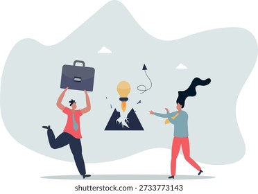 A successful startup breaks through barriers and reaches the top.