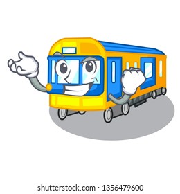 Successful subway train toys in shape mascot