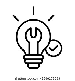 Successful Techniques icon line vector illustration