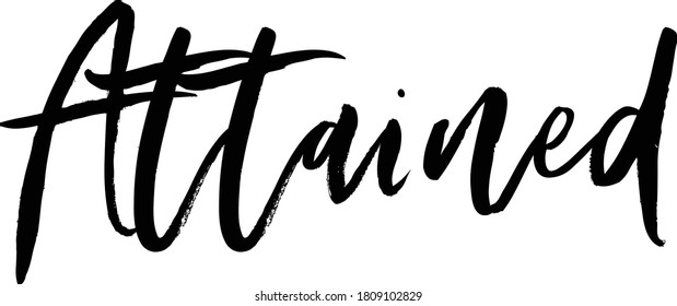 Successful Traits Synonyms text. Only one single word. Printable graphic tee. Design doodle for print. Vector illustration. Colorful. Hand drawn calligraphy style. Black and white