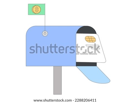 Successful transaction, withdrawal or increase bank account balance notification. Send or recieve money to your banking account and receive mail or message concept for website or mobile application.