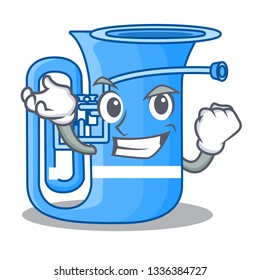 Successful tuba isolated with in the character