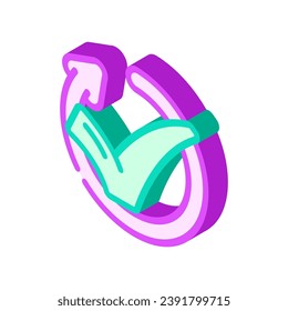 successful update mark isometric icon vector. successful update mark sign. isolated symbol illustration