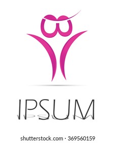 Successful, vector logo design, abstract icon.