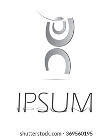 Successful, vector logo design, abstract icon.