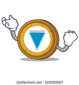 Successful Verge coin character cartoon