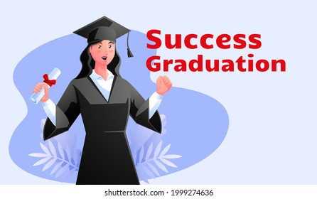 successful women get college graduation
