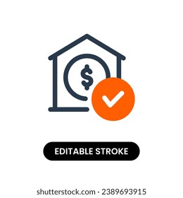 Successfully Sold Properties Portfolio Vector Icon Illustration