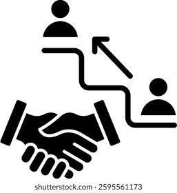 Succession Icon Element For Design And Vector