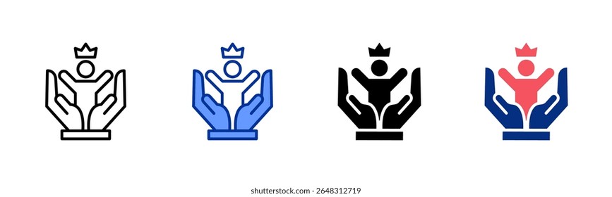 Colección de varios estilos de la hoja de iconos de sucesión